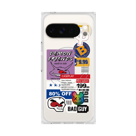 プレミアムスクエアケース with Pixelsnap［ Demon Friends Sticker .3 ］