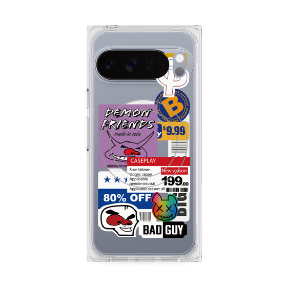 プレミアムスクエアケース with Pixelsnap［ Demon Friends Sticker .3 ］