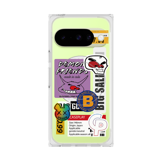 プレミアムスクエアケース with Pixelsnap［ Demon Friends Sticker .4 ］