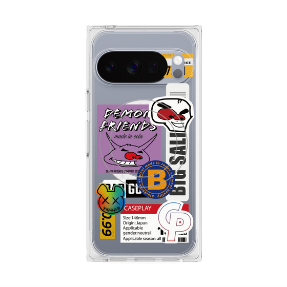 プレミアムスクエアケース with Pixelsnap［ Demon Friends Sticker .4 ］