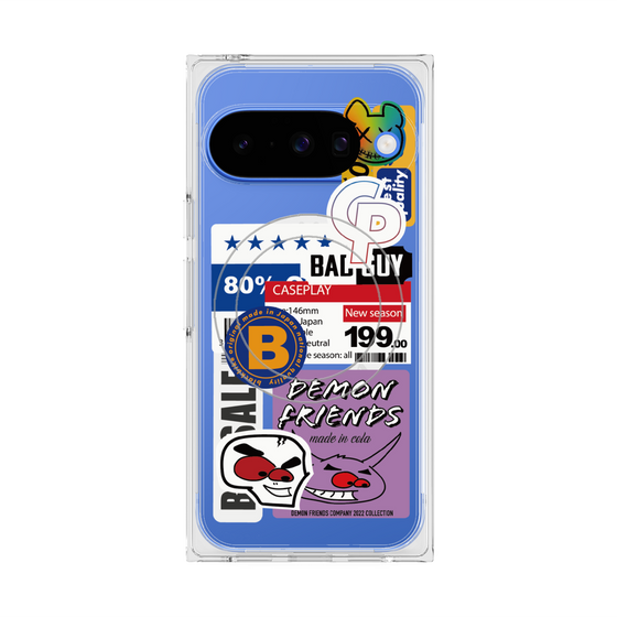 プレミアムスクエアケース with Pixelsnap［ Demon Friends Sticker .5 ］