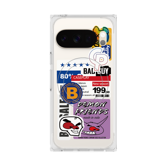 プレミアムスクエアケース with Pixelsnap［ Demon Friends Sticker .5 ］