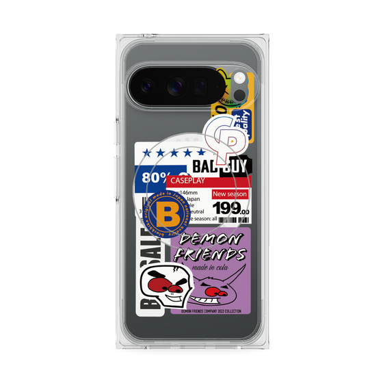 プレミアムスクエアケース with Pixelsnap［ Demon Friends Sticker .5 ］