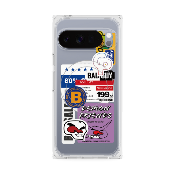 プレミアムスクエアケース with Pixelsnap［ Demon Friends Sticker .5 ］