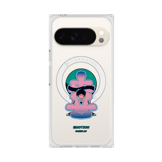 プレミアムスクエアケース with Pixelsnap［ 喜怒アイ楽 -喜- ］