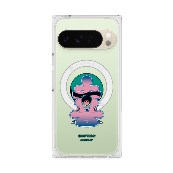 プレミアムスクエアケース with Pixelsnap［ 喜怒アイ楽 -喜- ］