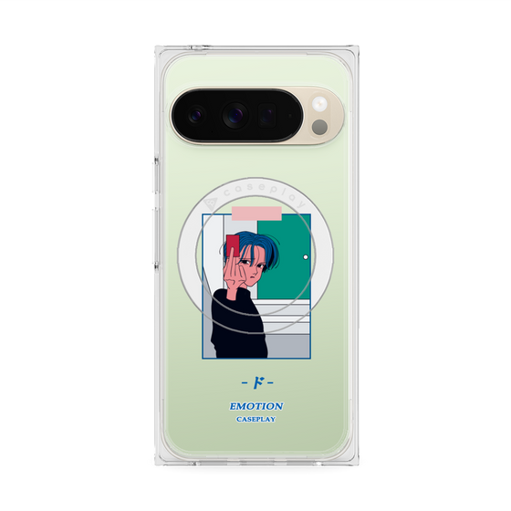 プレミアムスクエアケース with Pixelsnap［ 喜怒アイ楽 -怒- ］