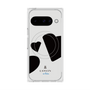 プレミアムスクエアケース with Pixelsnap［ LANVIN en Bleu Hearts Black - ランバン ハート ブラック ］