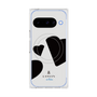 プレミアムスクエアケース with Pixelsnap［ LANVIN en Bleu Hearts Black - ランバン ハート ブラック ］