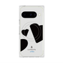 プレミアムスクエアケース with Pixelsnap［ LANVIN en Bleu Hearts Black - ランバン ハート ブラック ］