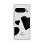 プレミアムスクエアケース with Pixelsnap［ LANVIN en Bleu Hearts Black - ランバン ハート ブラック ］