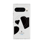 プレミアムスクエアケース with Pixelsnap［ LANVIN en Bleu Hearts Black - ランバン ハート ブラック ］