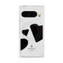 プレミアムスクエアケース with Pixelsnap［ LANVIN en Bleu Hearts Black - ランバン ハート ブラック ］