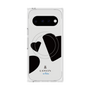プレミアムスクエアケース with Pixelsnap［ LANVIN en Bleu Hearts Black - ランバン ハート ブラック ］