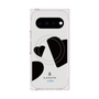 プレミアムスクエアケース with Pixelsnap［ LANVIN en Bleu Hearts Black - ランバン ハート ブラック ］