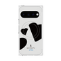 プレミアムスクエアケース with Pixelsnap［ LANVIN en Bleu Hearts Black - ランバン ハート ブラック ］