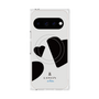 プレミアムスクエアケース with Pixelsnap［ LANVIN en Bleu Hearts Black - ランバン ハート ブラック ］