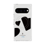 プレミアムスクエアケース with Pixelsnap［ LANVIN en Bleu Hearts Black - ランバン ハート ブラック ］