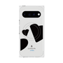 プレミアムスクエアケース with Pixelsnap［ LANVIN en Bleu Hearts Black - ランバン ハート ブラック ］