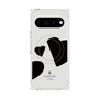 プレミアムスクエアケース with Pixelsnap［ LANVIN en Bleu Hearts Black - ランバン ハート ブラック ］
