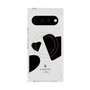 プレミアムスクエアケース with Pixelsnap［ LANVIN en Bleu Hearts Black - ランバン ハート ブラック ］