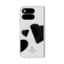 プレミアムスクエアケース with Pixelsnap［ LANVIN en Bleu Hearts Black - ランバン ハート ブラック ］