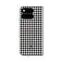 プレミアムスクエアケース with Pixelsnap［ Houndstooth Pattern Black with LANVIN en Bleu logo- ランバン 千鳥格子柄 ブラック ］