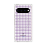 プレミアムスクエアケース with Pixelsnap［ Houndstooth Pattern Purple -with LANVIN en Bleu logo ランバン 千鳥格子柄 パープル ］