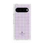 プレミアムスクエアケース with Pixelsnap［ Houndstooth Pattern Purple -with LANVIN en Bleu logo ランバン 千鳥格子柄 パープル ］