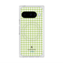 プレミアムスクエアケース with Pixelsnap［ Houndstooth Pattern Green with LANVIN en Bleu logo- ランバン 千鳥格子柄 グリーン ］