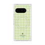 プレミアムスクエアケース with Pixelsnap［ Houndstooth Pattern Green with LANVIN en Bleu logo- ランバン 千鳥格子柄 グリーン ］