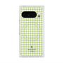 プレミアムスクエアケース with Pixelsnap［ Houndstooth Pattern Green with LANVIN en Bleu logo- ランバン 千鳥格子柄 グリーン ］