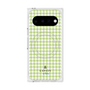 プレミアムスクエアケース with Pixelsnap［ Houndstooth Pattern Green with LANVIN en Bleu logo- ランバン 千鳥格子柄 グリーン ］