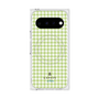 プレミアムスクエアケース with Pixelsnap［ Houndstooth Pattern Green with LANVIN en Bleu logo- ランバン 千鳥格子柄 グリーン ］