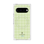 プレミアムスクエアケース with Pixelsnap［ Houndstooth Pattern Green with LANVIN en Bleu logo- ランバン 千鳥格子柄 グリーン ］