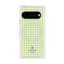プレミアムスクエアケース with Pixelsnap［ Houndstooth Pattern Green with LANVIN en Bleu logo- ランバン 千鳥格子柄 グリーン ］