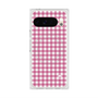 プレミアムスクエアケース with Pixelsnap［ Checkered Pink - ギンガムチェック ピンク ］