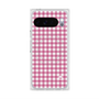プレミアムスクエアケース with Pixelsnap［ Checkered Pink - ギンガムチェック ピンク ］