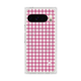 プレミアムスクエアケース with Pixelsnap［ Checkered Pink - ギンガムチェック ピンク ］