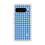 プレミアムスクエアケース with Pixelsnap［ Checkered Blue - ギンガムチェック ブルー ］