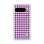 プレミアムスクエアケース with Pixelsnap［ Checkered Purple - ギンガムチェック パープル ］