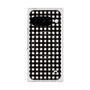 プレミアムスクエアケース with Pixelsnap［ Checkered Purple - ギンガムチェック ブラック ］