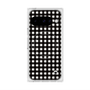 プレミアムスクエアケース with Pixelsnap［ Checkered Purple - ギンガムチェック ブラック ］