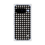 プレミアムスクエアケース with Pixelsnap［ Checkered Purple - ギンガムチェック ブラック ］