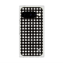 プレミアムスクエアケース with Pixelsnap［ Checkered Purple - ギンガムチェック ブラック ］