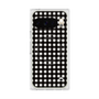 プレミアムスクエアケース with Pixelsnap［ Checkered Purple - ギンガムチェック ブラック ］