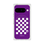 プレミアムスクエアケース with Pixelsnap［ Racing checkered flag Purple - レーシングチェッカーフラッグ パープル ］