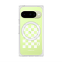 プレミアムスクエアケース with Pixelsnap［ Racing checkered flag White - レーシングチェッカーフラッグ ホワイト ］