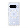 プレミアムスクエアケース with Pixelsnap［ CASEPLAY Crown dots White - ケースプレイ・クラウン・ドッツ ホワイト ］