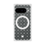 プレミアムスクエアケース with Pixelsnap［ CASEPLAY Crown dots White - ケースプレイ・クラウン・ドッツ ホワイト ］